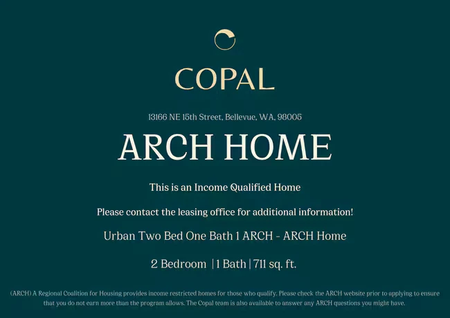 Urban Two Bed One Bath 1 ARCH 308 floor plan